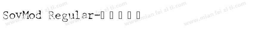 SovMod Regular字体转换